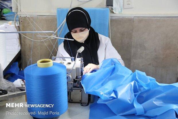 ۱۰ خانه هلال احمر به مراکز تولید ملزومات کرونا در خوزستان شد