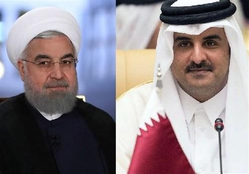 روحانی به «امیر قطر»: امیدواریم آمریکا دست به کار اشتباهی نزند