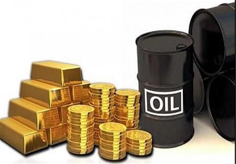 افت قیمت نفت خام و طلا