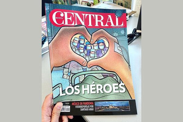 کارتون های ضدکرونایی کارتونیست ایرانی روی جلد مجله سنترال مکزیک