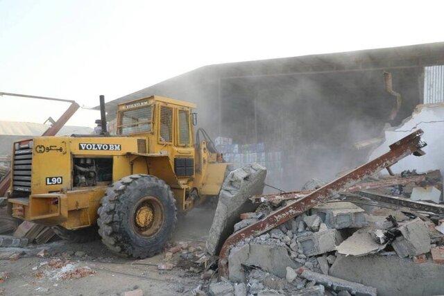 تخریب و آزادسازی ۱۵۲ ساخت و ساز غیر مجاز در حریم منطقه ۱۳