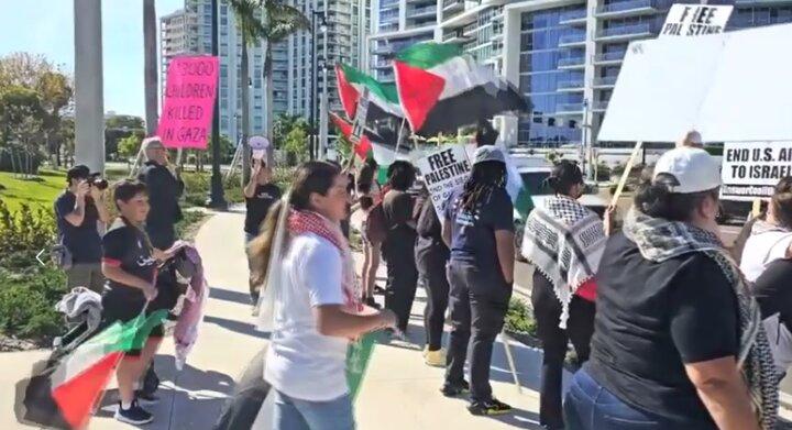 VIDEO: Protesters in Florida in support of Palestine