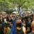تظاهرات گسترده مردم نیویورك در اعتراض به افزایش بیكاری و تورم
