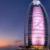 برج «العرب» دبی صورتی می‌شود (+عکس)
