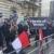 تجمع اعتراض آمیز مقابل سفارت عربستان در لندن
