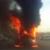 آتش گرفتن اتوبوس شرکت آرامکو در القطیف +تصاویر