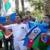 شادی مردم جمهوری آذربایجان با در دست گرفتن پرچم رژیم صهیونیستی! + فیلم