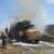 واژگونی و آتش سوزی کامیون در محور اراک - قم