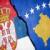 اعتراضات در صربستان/ معترضان پرچم کوزوو را آتش زدند