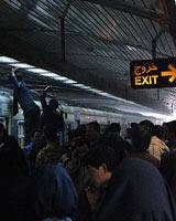 حادثه در مترو تهران/ گزارش تصویری