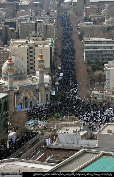 تصاویر هوایی از نمازجمعه پرشکوه امروز تهران