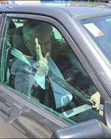 عکس: سعيدجليلی در خودروی شخصی‌اش