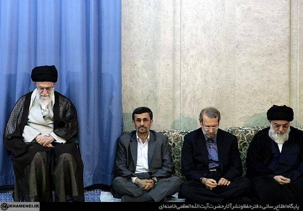 تصاویر/ حایل برادران لاریجانی و غایب افطار كارگزاران نظام با رهبری