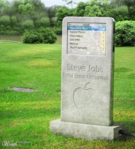 طرح مبتکرانه برای سنگ قبر استیو جابز