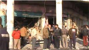 دهها تن در انفجارهای پی در پی در بغداد کشته و زخمی شده‌اند