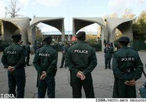 برقراری جو امنیتی- پلیسی در دانشگاه تهران در آستانه ۲۵ بهمن