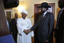 رهبران سودان و سودان جنوبی برای نخستین بار با یكدیگر ملاقات كردند