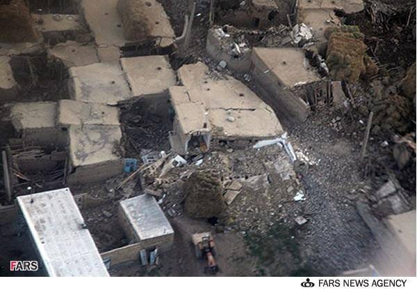 تصاویر هوایی از زلزله آذربایجان شرقی