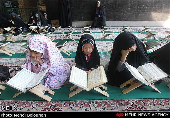 گزارش تصویری/ محفل انس با قرآن کودکان در حرم مطهر رضوی