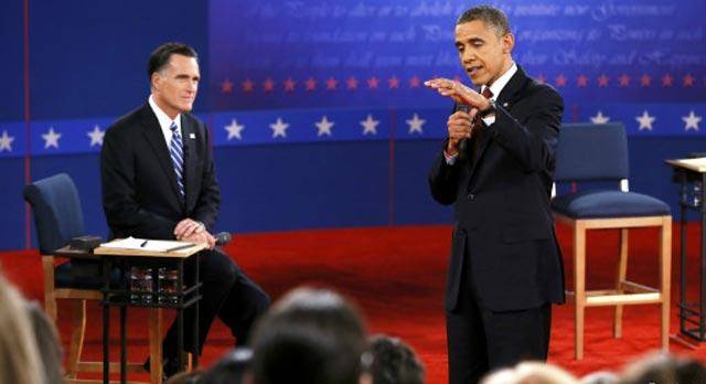 دومین مناظره انتخاباتی اوباما و رامنی برگزار شد(+عکس)  (۲ نظر)