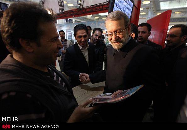 گزارش تصویری/ بازدید رئیس مجلس شورای اسلامی از نمایشگاه مطبوعات و خبرگزاریها