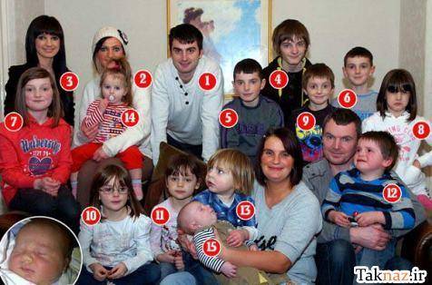 زنی 37 ساله با 16 فرزند!/ عکس