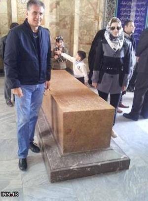 کی‌روش و همسرش در شیراز +عکس