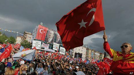 دهها هزار نفر از حامیان اردوغان در استانبول راهپیمایی کردند