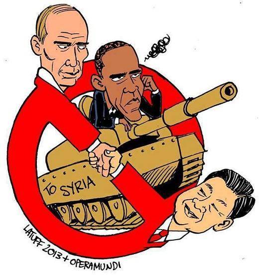 حلقه حفاظتی سوریه/کاریکاتور