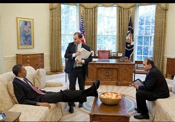 عکس/ حالت نشستن روسای جمهور آمریکا