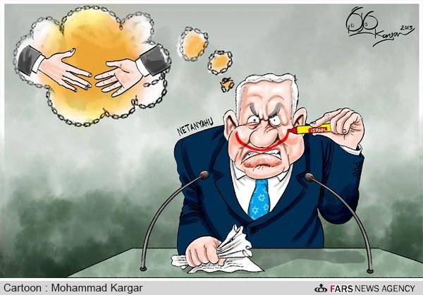 خط قرمز نتانیاهو !/کارتون