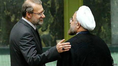 ‏'قدردانی' رئیس مجلس ایران از حسن روحانی درباره سفر نیویورک