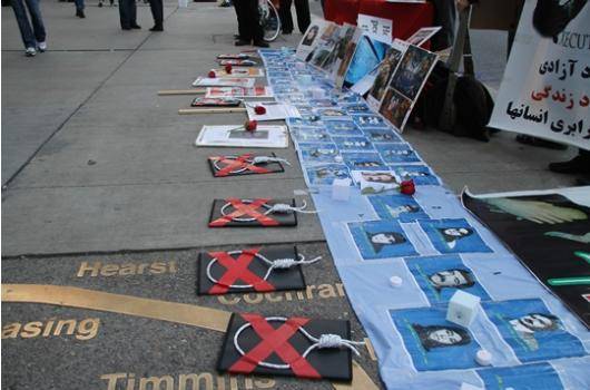 گزارش برگزاری روز جهانی علیه اعدام در تورنتو کانادا