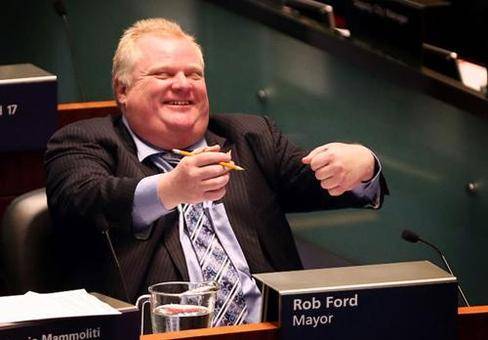 جنجال کرک کشیدن شهردار تورنتو