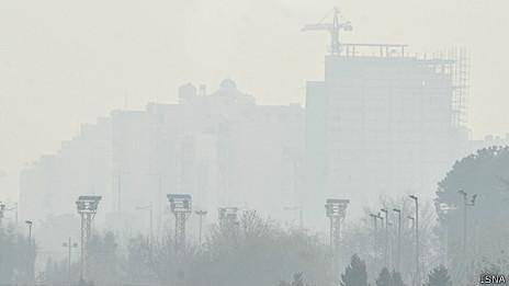 آلودگی هوای تهران از روز دوشنبه 'بحرانی' می‌شود