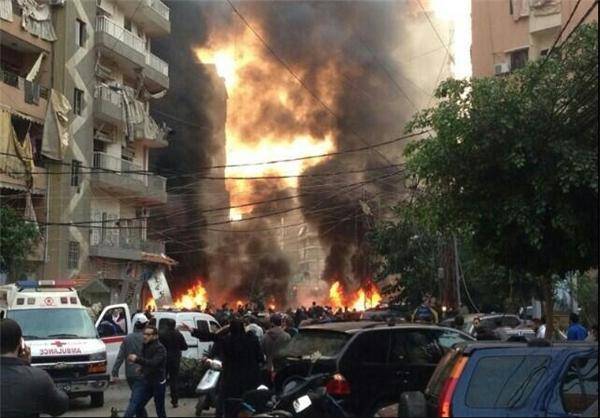 ۷ کشته در انفجار ضاحیه بیروت/عکس