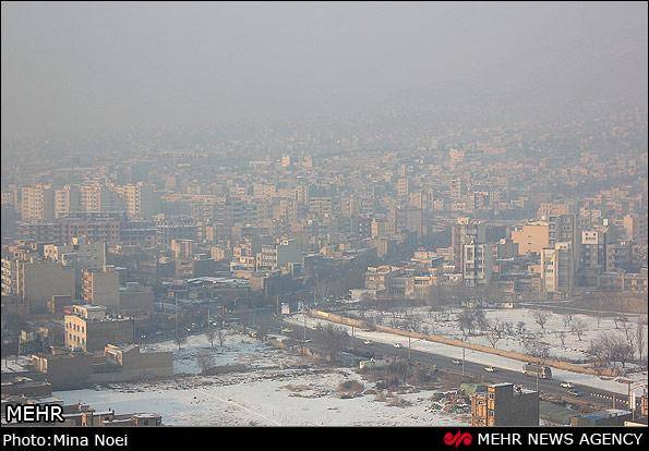 بارش برف قرمز در اصفهان!