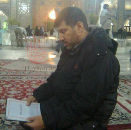 عکس/شهیدحسان اللقیس درحرم رضوی