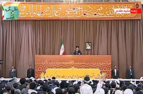 خامنه‌ای در نخستین سحنرانی ۹۳: به درک که تحریم‌های بین‌المللی لغو نشود