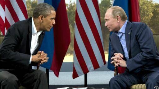تماس تلفنی پوتین با اوباما بر سر بحران اوکرایناوباما: روسیه نیروهای خود را از مرزهای اوکراین عقب بکشد<dc:title />          