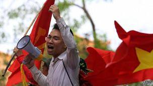 تظاهرات در ویتنام در مخالفت با چین