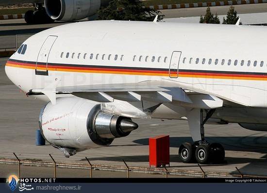روحانی با هواپیمای مرکل سفر کرد/تصاویر