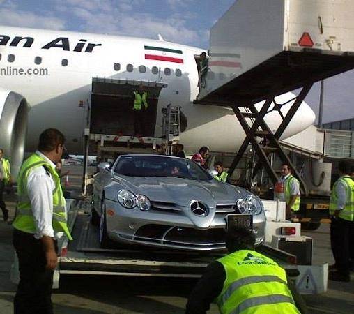 خودرویی که با هواپیما به ایران آمد/عکس