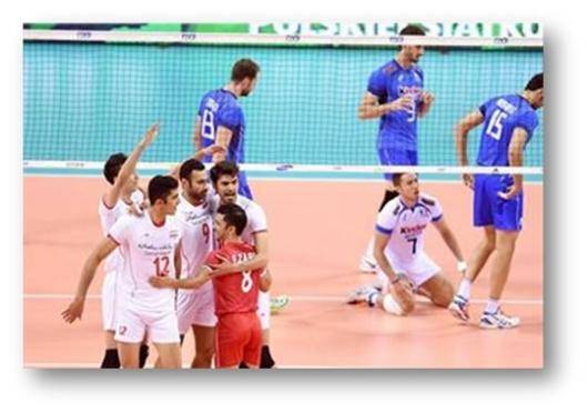 پیروزی بزرگ تیم والیبال ایران بر ایتالیا