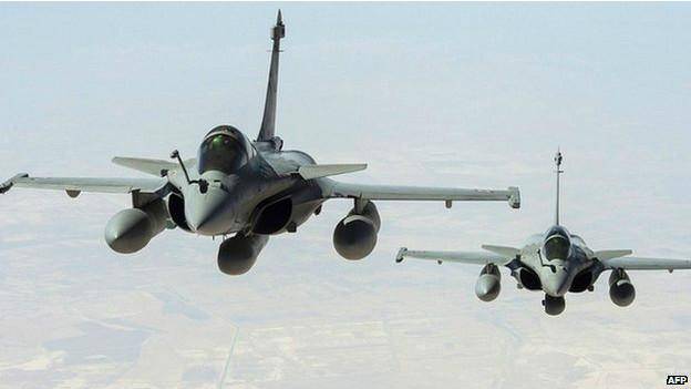 حمله هوایی فرانسه علیه 'داعش' در عراق
