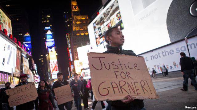 تظاهرات اعتراضی به تبرئه یک مامور پلیس در نیویورک