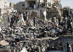 ادامه حملات جنگنده‌های متجاوز عربستان به یمن