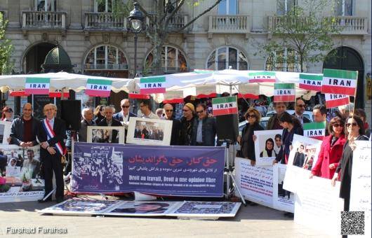 گزارش پنجمین گردهمایی پاریس در پشتیبانی از نسرین ستوده و یارانش