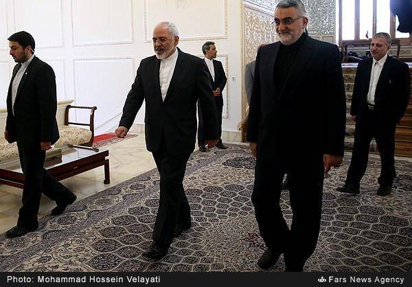 دیدار ظریف با رییس مجلس سوریه/تصاویر