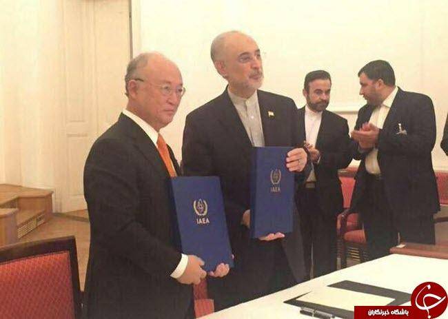 تصاویر: امضای توافقنامه ایران و آژانس